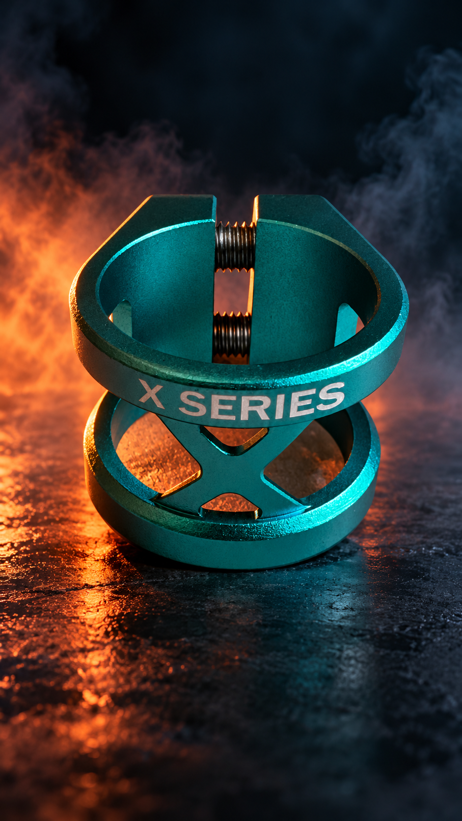 X SERIES CLAMP – HIC 34.9MM BLUE