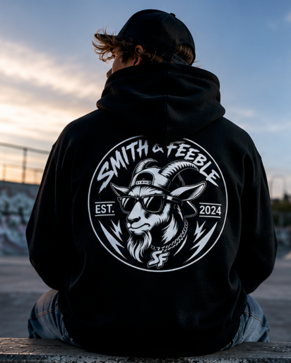 Smith & Feeble X Series Hoodie | Monochrome Edition