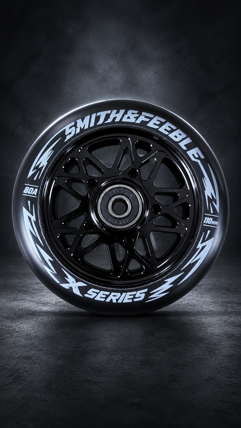 X SERIES WHEELS – BLACK 110MM