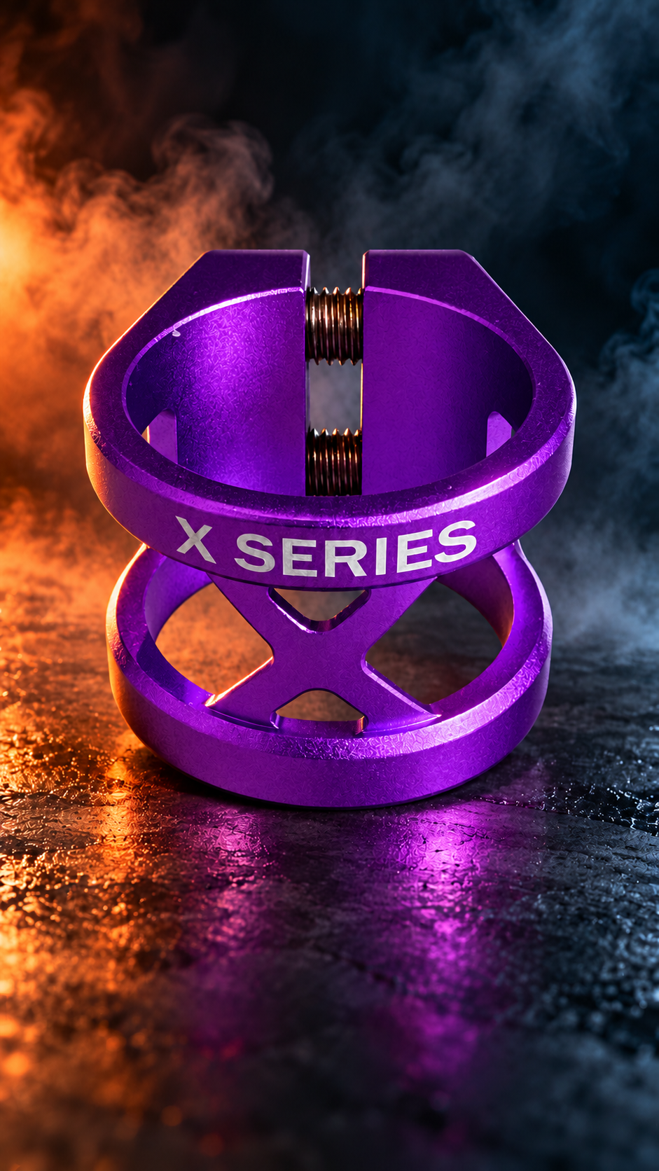 X SERIES CLAMP – HIC 34.9MM PURPLE