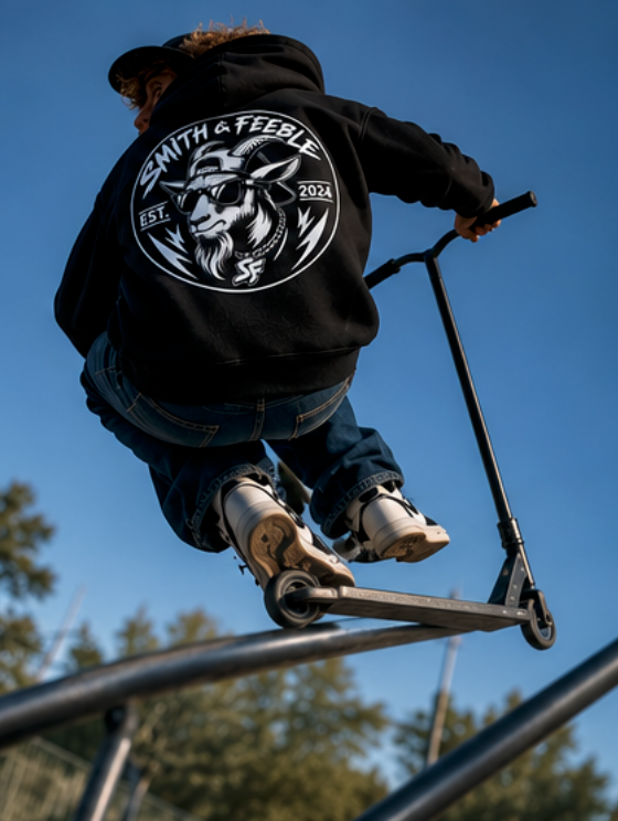 Smith & Feeble X Series Hoodie | Monochrome Edition