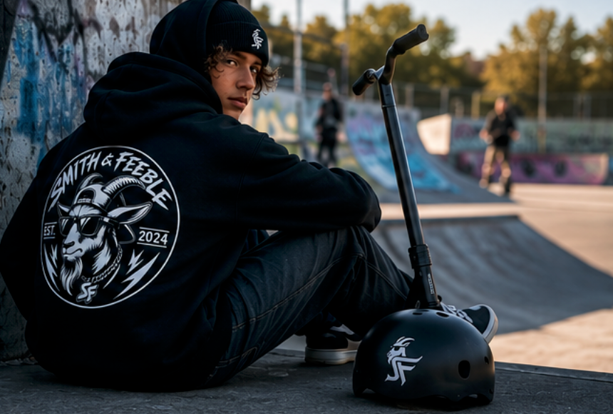 Smith & Feeble X Series Hoodie | Monochrome Edition