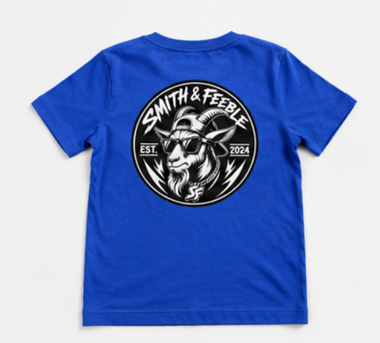 Smith & Feeble Junior Classic Tee | Embroidered Front & Back Print