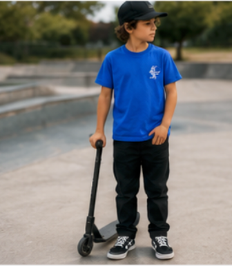 Smith & Feeble Junior Classic Tee | Embroidered Front & Back Print